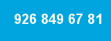 926 849 67 81 926 849 67 81